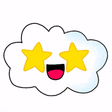 cloud emoji cute moved want