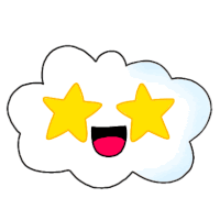 Cloud Emoji Sticker
