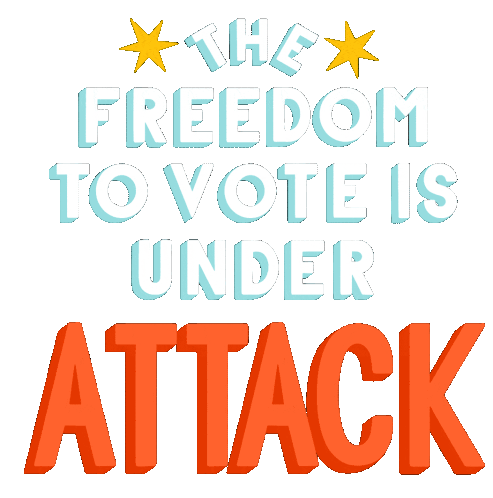 The Freedom To Vote Is Under Attack Vrl Sticker - The Freedom To Vote Is Under Attack Vrl Pass The For The People Act Stickers