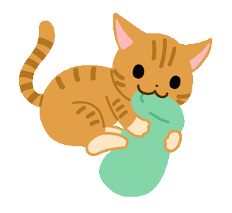 Cat Ginger Cat Sticker - Cat Ginger Cat Biting Blanket Stickers