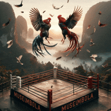 a boxing ring with the word muselmbola on it
