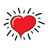 Herz Herzschlag Sticker