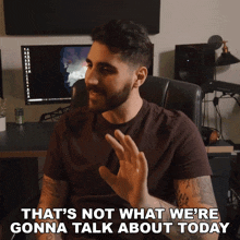 That'S Not What We'Re Gonna Talk About Today Rudy Ayoub GIF - That'S Not What We'Re Gonna Talk About Today Rudy Ayoub We Are Not Going To Discuss That Topic Today GIFs