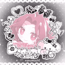 a black and white drawing of a girl with the word wonder written on it