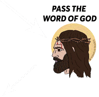 Pass The Word Of God Discord Sticker