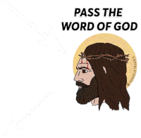 Pass The Word Of God Discord Sticker - Pass The Word Of God Discord God Stickers