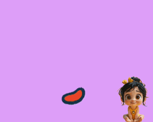 a cartoon drawing of a cat and a little girl