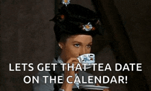 Mary Poppins Tea Time GIF