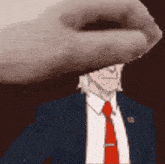 a man in a suit and tie with a badge that says ' u.s. president ' on it