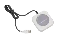 a nintendo game boy adapter with a cord attached to it