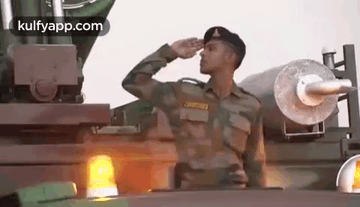 indian military salute flag