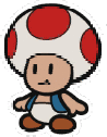 Toad Squish Toad Sticker - Toad Squish Toad Paper Mario Stickers