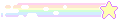 a rainbow with a star in the middle on a white background
