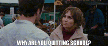 The Back Up Plan Zoey GIF - The Back Up Plan Zoey Why Are You Quitting School GIFs