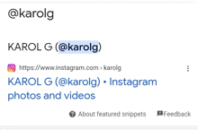 Karol G Username GIF