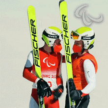 Hugging Para Alpine Skiing GIF - Hugging Para Alpine Skiing Paralympics GIFs