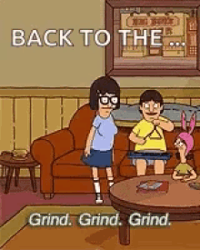Tina Belcher Back To The Grind GIF