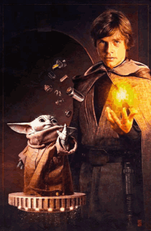 Luke Skywalker Grogu GIF - Luke Skywalker Grogu Master And Apprentice GIFs