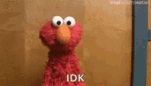 Idk Elmo GIF - Idk Elmo Shrug GIFs
