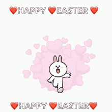 Happy Easter Cony And Brown GIF - Happy Easter Cony And Brown Cony GIFs