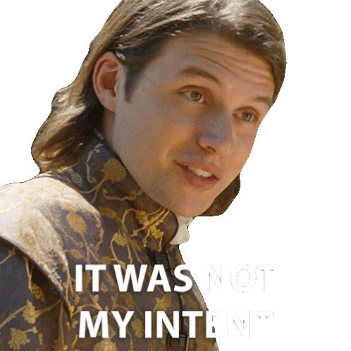 It Was Not My Intent Prince Henry Sticker - It Was Not My Intent Prince Henry Damsel Stickers