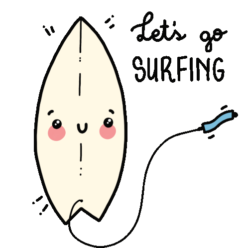 Surf Surfing Sticker - Surf Surfing Cute Stickers