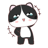 Cat Tuxedo Sticker - Cat Tuxedo Blushed Stickers