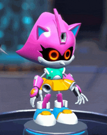Metal Amy Sonic Superstars GIF - Metal Amy Sonic Superstars Amy Rose GIFs