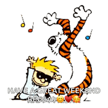 Calvin And Hobbes Dance GIF - Calvin And Hobbes Dance Party GIFs