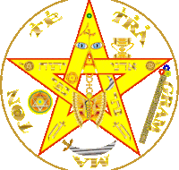 Colorful Pentagram Occult Sticker - Colorful Pentagram Occult Mystical Beauty Stickers