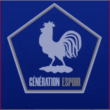 a blue sign that says fin du match on it