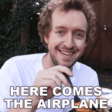 Here Comes The Airplane Peter Deligdisch GIF - Here Comes The Airplane Peter Deligdisch Peter Draws GIFs