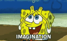Spongebob Imagination GIF - Spongebob Imagination Rainbow GIFs