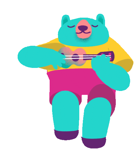 Dancing Bob Strums His Ukulele Sticker - Bob To The Beat Me At A Party Weekend Mood Stickers