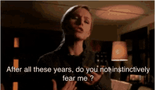 Instinctively Fear Me Veronica Mars GIF - Instinctively Fear Me Veronica Mars After All These Years GIFs