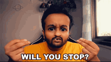 Will You Stop Chotu GIF - Will You Stop Chotu Sahil Shah GIFs
