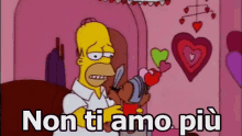 Homer Simpson Non Ti Amo Più Triste Amore GIF - Homer Simpson I Dont Love You Anymore Sadness GIFs