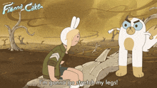 I'M Gonna Go Stretch My Legs Cake GIF - I'M Gonna Go Stretch My Legs Cake Fionna GIFs