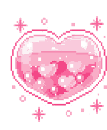heart sparkle pink