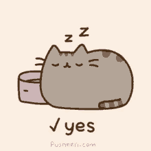 Pusheen Sleep GIF - Pusheen Sleep Cat GIFs