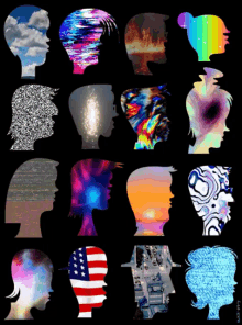 Silhouettes Heads GIF - Silhouettes Heads Stickers GIFs
