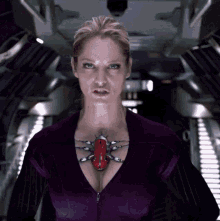 Sienna Guillory Cleavage GIF - Sienna Guillory Cleavage Jill Valentine GIFs