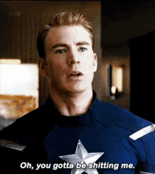 Steve Rogers Captain America GIF - Steve Rogers Captain America Youre Kidding Me GIFs