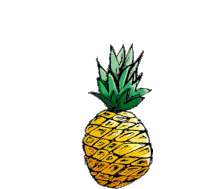 Pineapple Slice Sticker - Pineapple Slice Flash Stickers