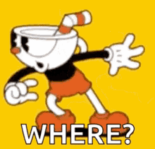 where which way confused cuphead video game