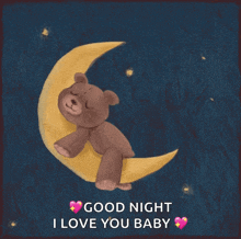 Goodnight Teddy Bear GIF