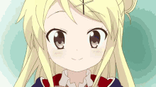 karen kujou kiniro mosaic anime girl smile