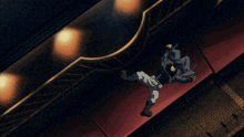 a person is laying on the floor with a shoe on their foot