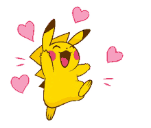 pikachu pokemon love heart