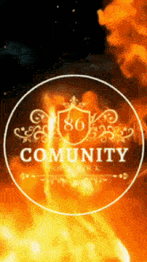 a circle with a shield and the words community on it